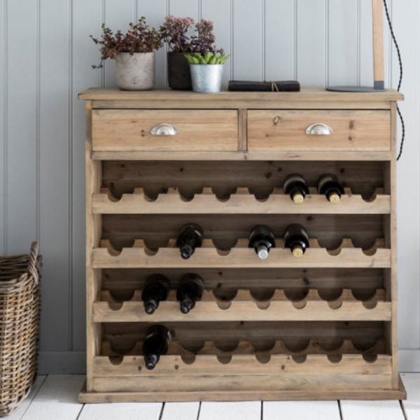 Chedworth Natural Wooden Wine Rack