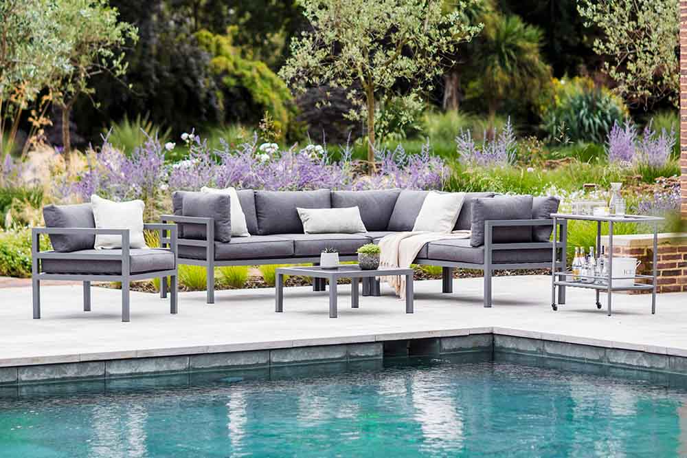 West Strand Grey Sofa Set for Garden