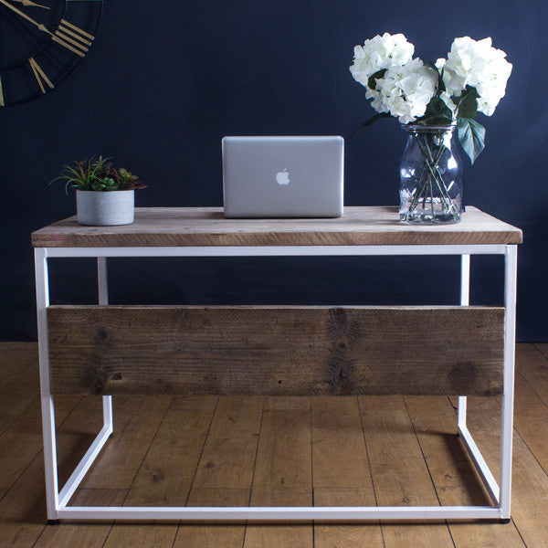 Oldman Reclaimed Wood White Bespoke Desk
