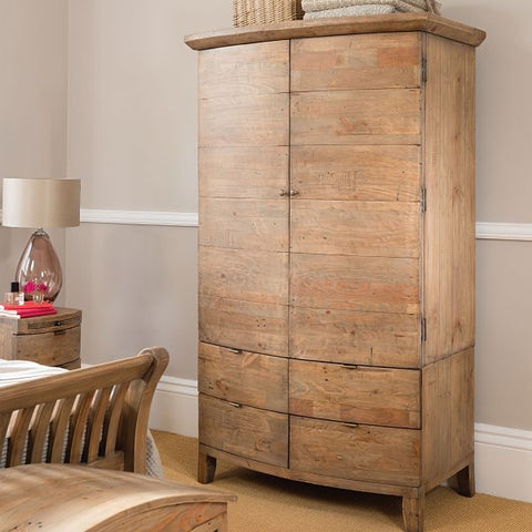 Winchester Rustic Reclaimed Wooden Wardrobe