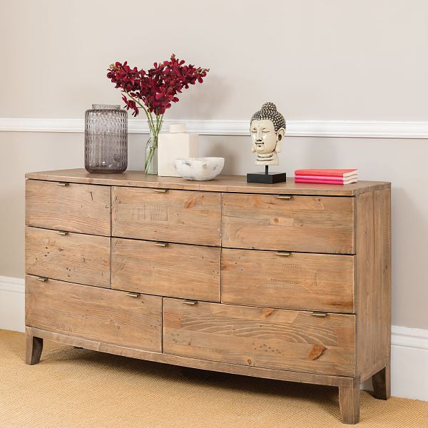 Winchester Rustic Wooden Large Chest of Drawers