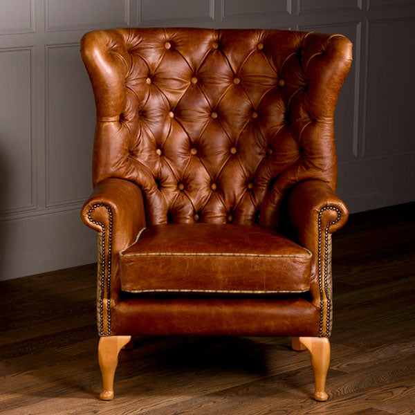 Wing Wrap Cerato Leather Armchair