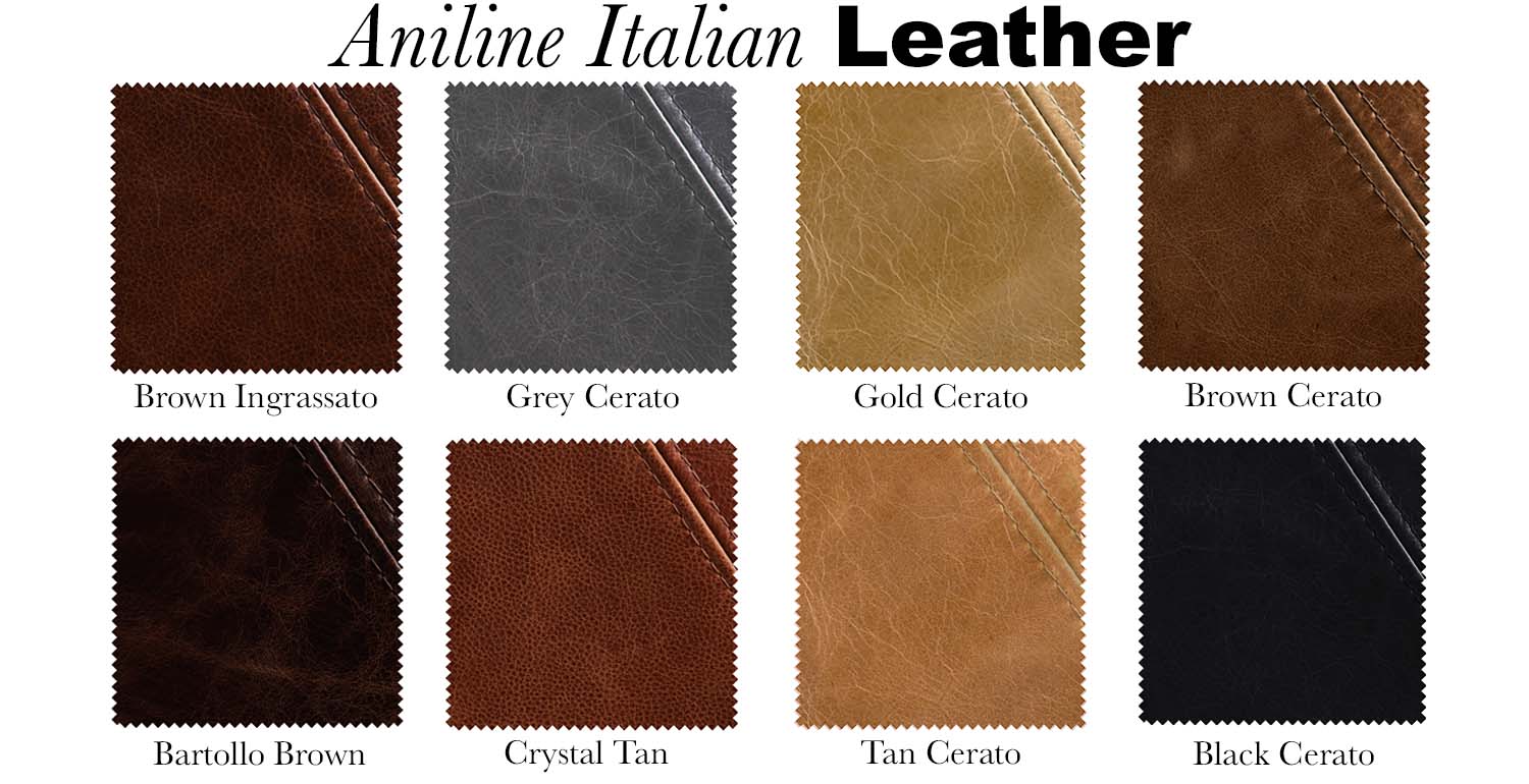Aniline Leather Swatches - Modish Living