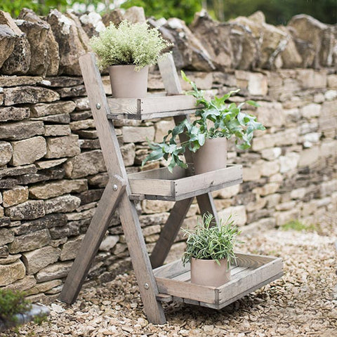 Small Wooden Aldsworth Pot Ladder for plants