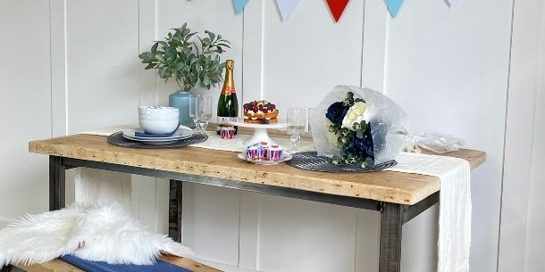 beam industrial dining table for Best of British - get patriotic with Beam Reclaimed blog