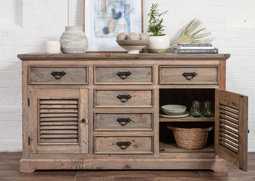 Reclaimed wood sideboard for Is reclaimed wood cheaper than new blog