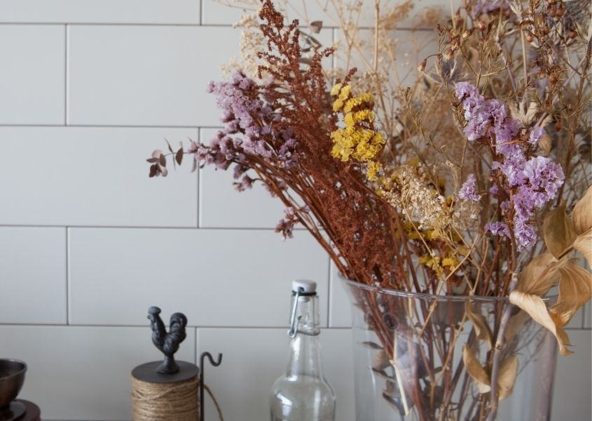 dried flower display in jar for everything you need to know about rustic style blog