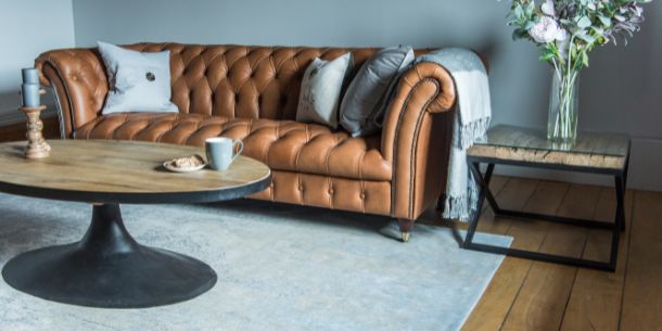 Our styling tips for a leather sofa or armchair