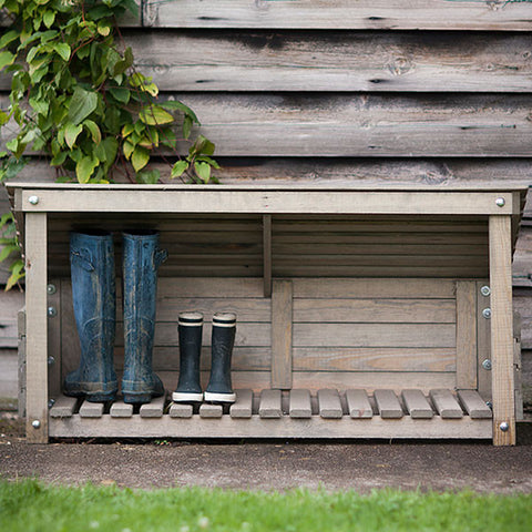 Outdoor Shoes and boots storage for Garden from Wood